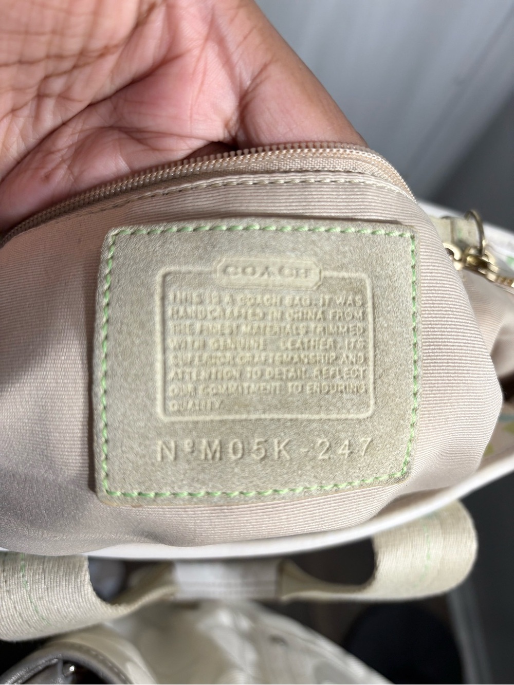 Vintage Coach Tote Bag in Pastel Multi-Color - Picture 5 of 7